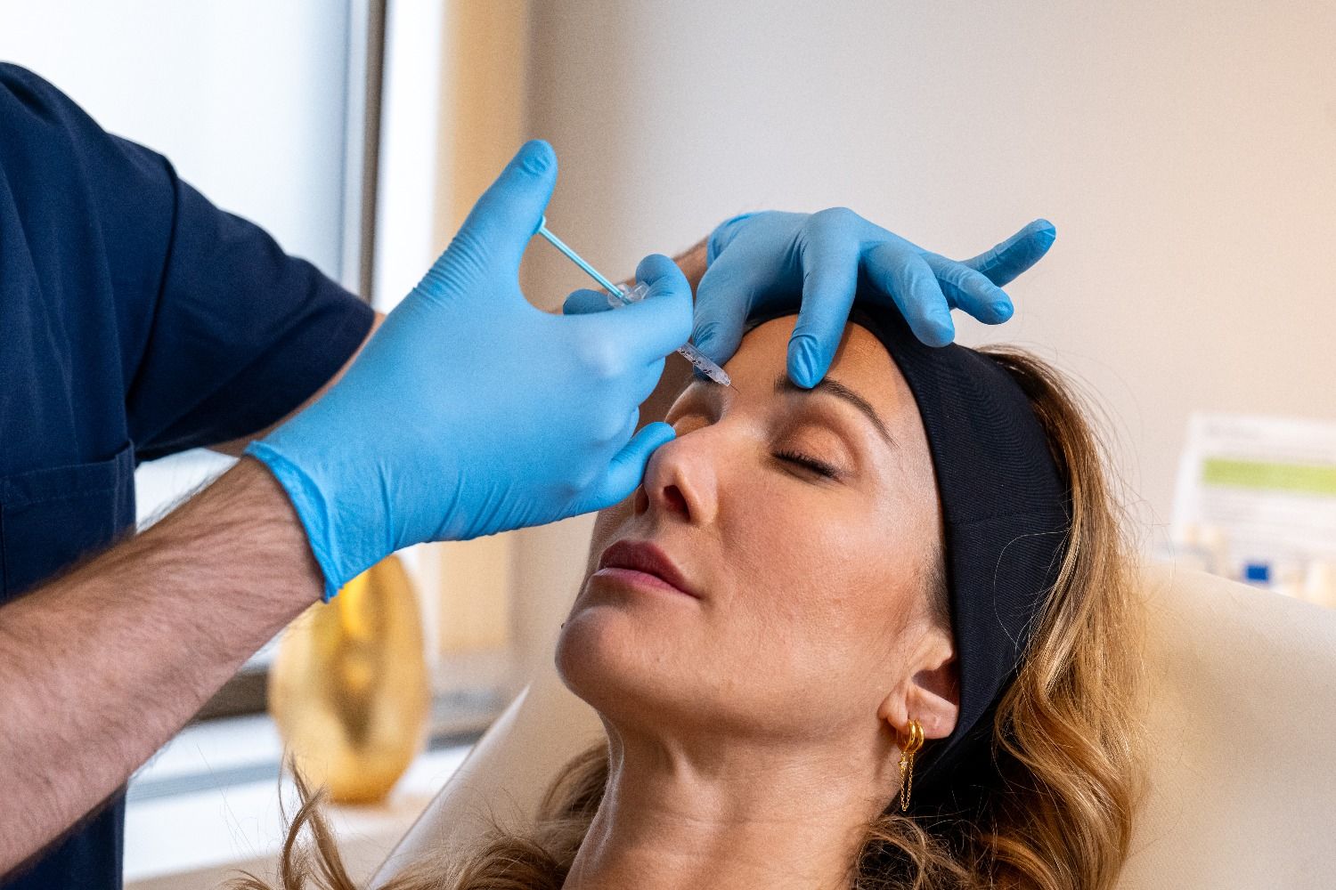 Procedure for botulinum toxin injection